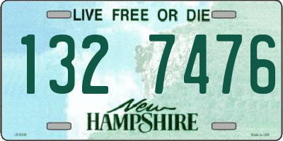 NH license plate 1327476