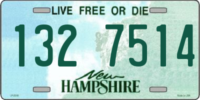 NH license plate 1327514