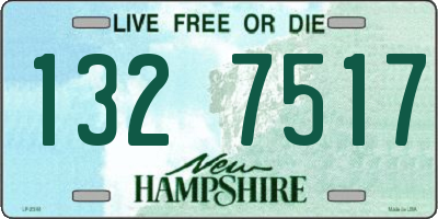 NH license plate 1327517