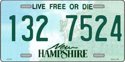 NH license plate 1327524