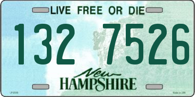 NH license plate 1327526