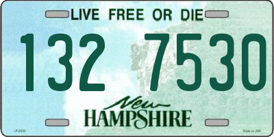 NH license plate 1327530
