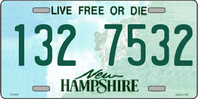NH license plate 1327532