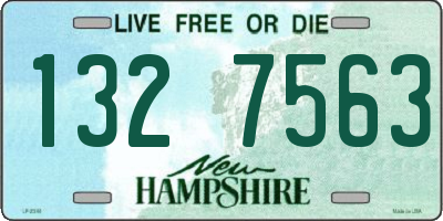 NH license plate 1327563