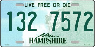 NH license plate 1327572
