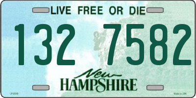 NH license plate 1327582