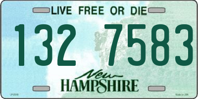 NH license plate 1327583