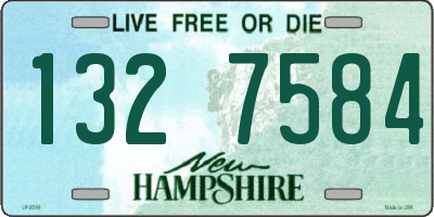 NH license plate 1327584