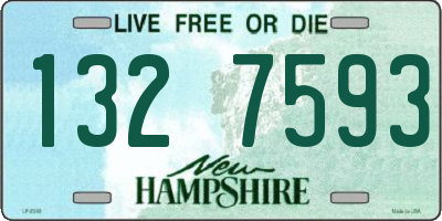 NH license plate 1327593