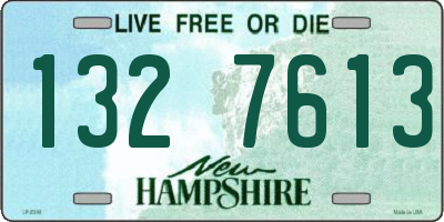 NH license plate 1327613