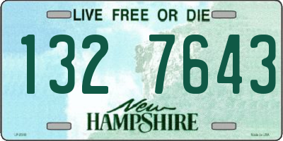 NH license plate 1327643