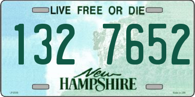 NH license plate 1327652