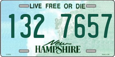 NH license plate 1327657