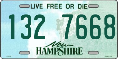 NH license plate 1327668