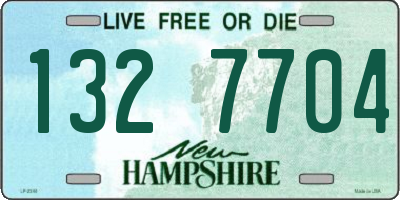 NH license plate 1327704