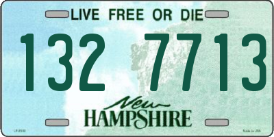 NH license plate 1327713