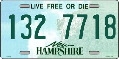 NH license plate 1327718