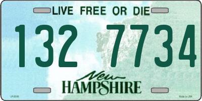 NH license plate 1327734