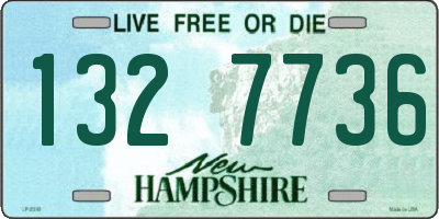 NH license plate 1327736