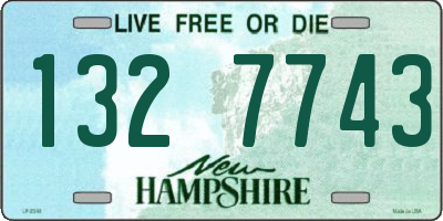 NH license plate 1327743