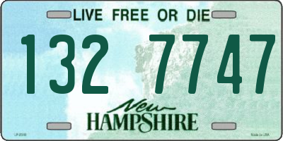 NH license plate 1327747