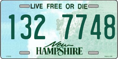 NH license plate 1327748