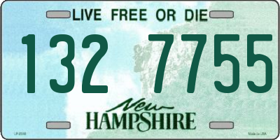 NH license plate 1327755
