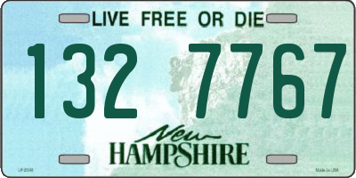 NH license plate 1327767