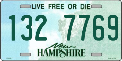 NH license plate 1327769