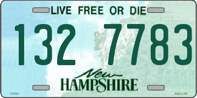 NH license plate 1327783
