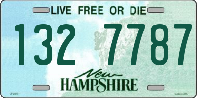 NH license plate 1327787