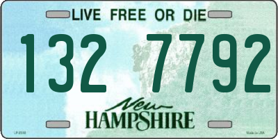 NH license plate 1327792