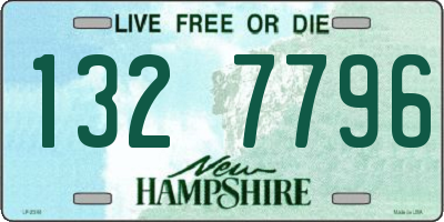 NH license plate 1327796