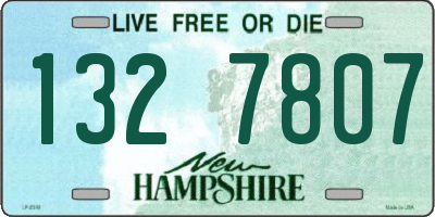 NH license plate 1327807