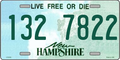 NH license plate 1327822