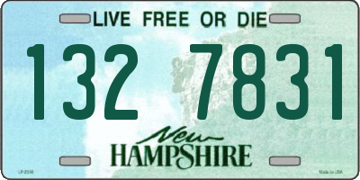 NH license plate 1327831