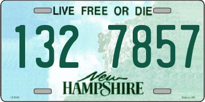 NH license plate 1327857