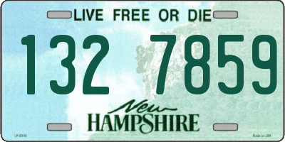 NH license plate 1327859