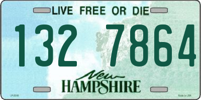 NH license plate 1327864