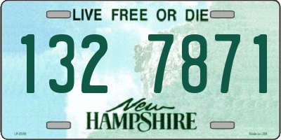 NH license plate 1327871
