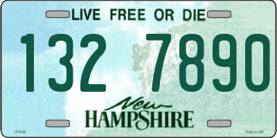 NH license plate 1327890