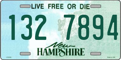 NH license plate 1327894