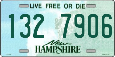NH license plate 1327906