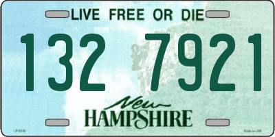 NH license plate 1327921