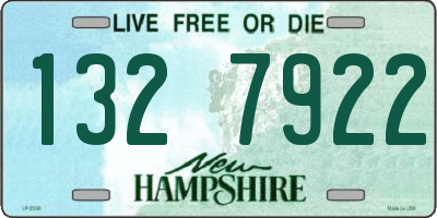 NH license plate 1327922