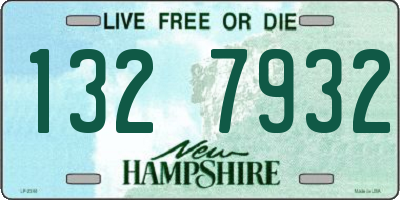 NH license plate 1327932