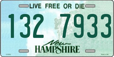 NH license plate 1327933