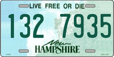 NH license plate 1327935