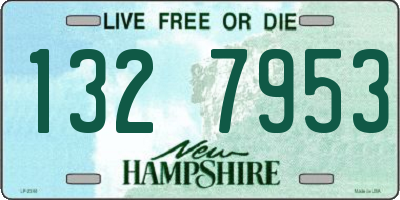 NH license plate 1327953