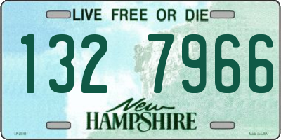 NH license plate 1327966